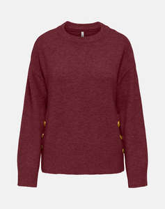 ONLY ONLRENE LIFE LS BUTTON O-NECK CC KNT