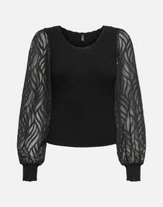 ONLY ONLJULIE LS RIB MIX O-NECK CC KNT