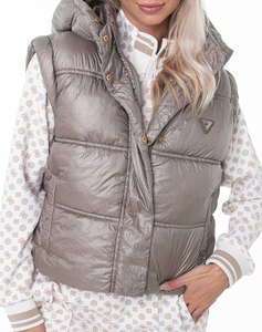 GUESS ERNESTINE CROP PADDED VEST GEACA DE DAMA