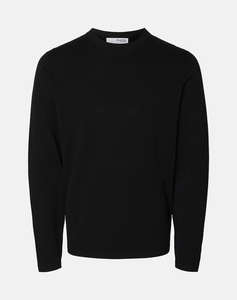 SELECTED SLHRAVI LS KNIT STRUCTURE CREW NECK
