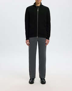 SELECTED SLHDANE LS KNIT STRUCTURE FULL ZIP NOOS