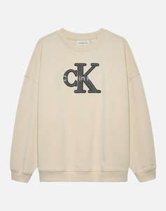 CALVIN KLEIN TOWLING MONO TERRY CN SWEATSHIRT
