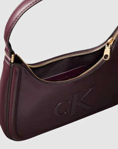 CALVIN KLEIN RAISED CK SMALL SHOULDER BAG (Dimensiuni: 25 x 18.5 x 6cm.)
