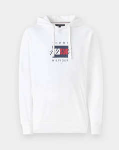 TOMMY HILFIGER LINEAR FLAG GRAPHIC HOODIE