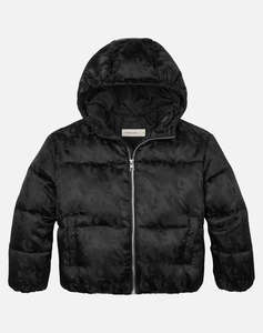 CALVIN KLEIN JEANS CK LOGO AOP PUFFER JACKET