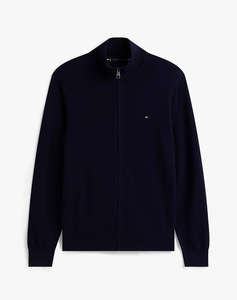 TOMMY HILFIGER PIMA ORG CTN CASHMERE ZIP THRU