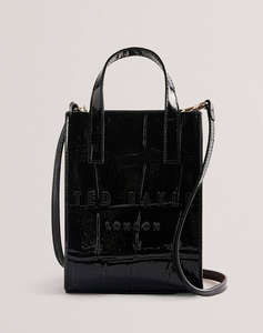 TED BAKER GATOCON Croc Effect Mini Icon Bag (Dimensiuni: 14 x 18 x 5cm.)