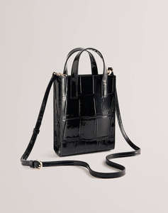 TED BAKER GATOCON Croc Effect Mini Icon Bag (Dimensiuni: 14 x 18 x 5cm.)