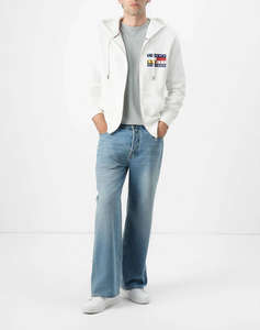 TOMMY HILFIGER TH COLOUR FLAG ZIP THROUGH