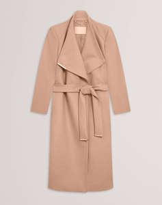 TED BAKER ROSE Mid Length Belted Wool Wrap Coat