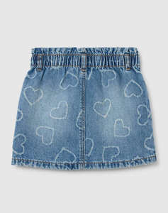 OVS DENIM SKIRT W/LASER