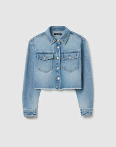 OVS DENIM SHIRT W/FRINGES
