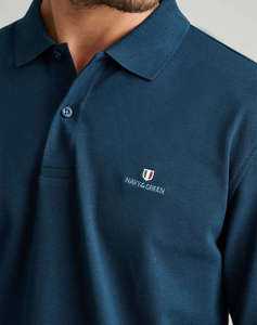 NAVY&GREEN POLO BLUZA