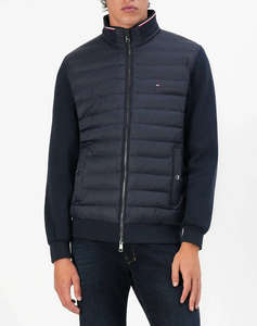 TOMMY HILFIGER MIX MEDIA ESS RWB STAND COLLAR