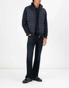TOMMY HILFIGER MIX MEDIA ESS RWB STAND COLLAR