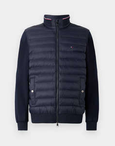 TOMMY HILFIGER MIX MEDIA ESS RWB STAND COLLAR