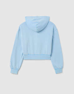 OVS HOODIE CROP ACID WASH