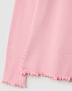 OVS TSH LS RIB SOLID