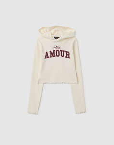 OVS T-SHIRT RIB W/HOOD