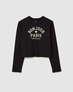 OVS T-SHIRT L/S PRINT 4/5