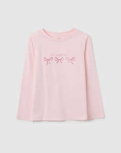 OVS TSH LS PR 1COL GLITTER