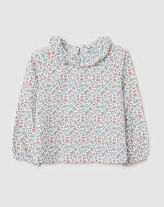 OVS T-SHIRT L/S AOP W/RUFFLE