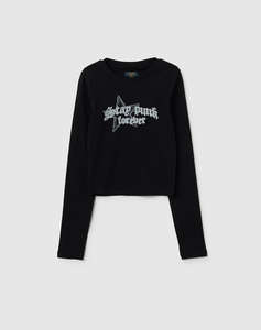 OVS T-SHIRT L/S PRINT 4/5 COL