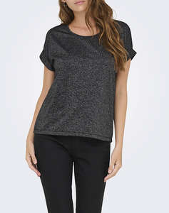 ONLY ONLMOSTER GLITTER S/S TOP NOOS JRS