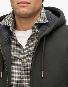 SUPERDRY D1 BORG LINED ZIPHOOD JACKET DE BARBATI