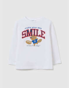 OVS T-SHIRT WITH PRINT+EMBRO