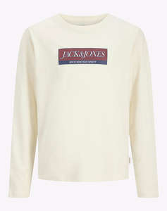 JACK&JONES JORINWOOD BLOCK BRANDING TEE LS CN JNR