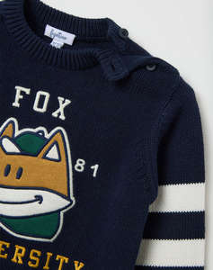 OVS JUMPER WITH FOX APPLIC.