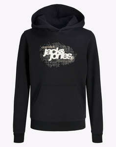 JACK&JONES JCOGRID BRANDING SWEAT HOOD JNR