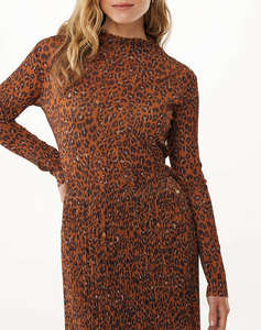 MEXX Mesh leopard top