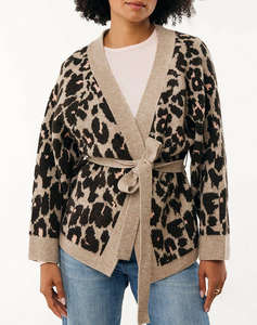 MEXX Leopard jacquard kimono