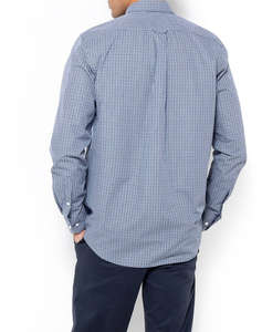 THE BOSTONIANS CAMASA CHESTER POPLIN REGULAR FIT MiniCheck POPLIN Button-down Regular Fit