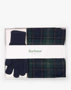BARBOUR BARBOUR TARTAN SCARF & GLOVE GIFT SET
