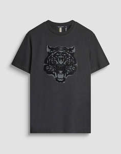 ANTONY MORATO MMKS02561FA100240 MIN OF 6 T-SHIRT REGULAR FIT IN JERSEY COTTON FABRIC WITH MATT PLASTIC AND EMBROIDERED TIGER BLUZA DE BARBATI