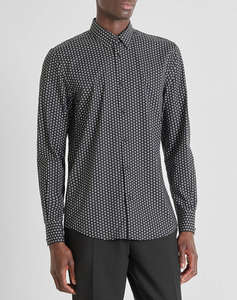 ANTONY MORATO MMSL00628FA430654 MIN OF 6 SHIRT NAPOLI SLIM FIT IN SOFT TOUCH PRINTED COTTON VISCOSE BLEND FABRIC BLUZA DE BARBATI