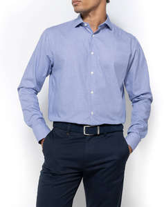 THE BOSTONIANS CAMASA CHESTER TWILL CUSTOM FIT Micro Check TWILL Semi-rex Custom FIT