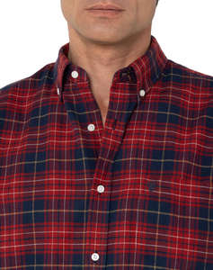 THE BOSTONIANS CAMASA COPLEY FLANNEL REGULAR FIT BigCheck FLANNEL Button-down Regular FIT