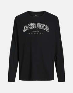 JACK&JONES JJECALEB VARSITY TEE LS O-NECK SN JNR