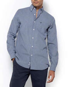 THE BOSTONIANS CAMASA CHESTER POPLIN REGULAR FIT MiniCheck POPLIN Button-down Regular Fit
