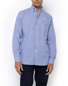 THE BOSTONIANS CAMASA CHESTER POPLIN REGULAR FIT MiniCheck POPLIN Button-down Regular Fit