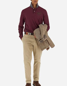 LAMARTINA BLUZA POLO MM MAN L/S POLO PIQUET STRETCH