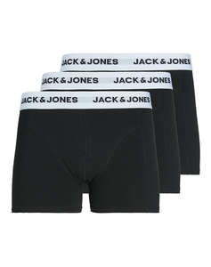 JACK&JONES JACBASIC WHITE WB TRUNKS 3 PACK SN