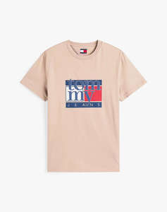TOMMY JEANS TJM SLIM RWB FLAG TEE EXT