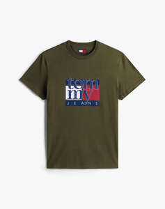 TOMMY JEANS TJM SLIM RWB FLAG TEE EXT