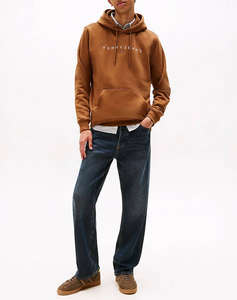 TOMMY JEANS TJM REG LINEAR LOGO HOODIE EXT