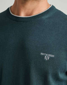 NAVY&GREEN BLUZA TRICOTATA